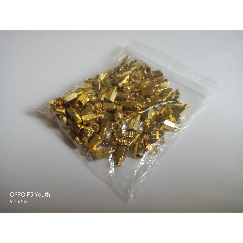 10 Ốc bắt Main trụ đồng lục giác M4 dài 10 mm đực-cái