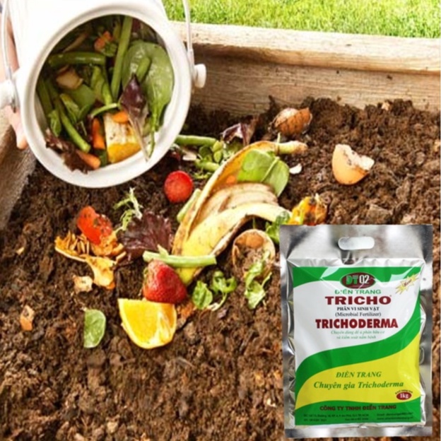 Nấm Đối Kháng Trichoderma Điền Trang 1kg, Nấm tricoderma Chuyên Dùng Ủ Phân Kiểm Soát Mầm Bệnh Cây Trồng