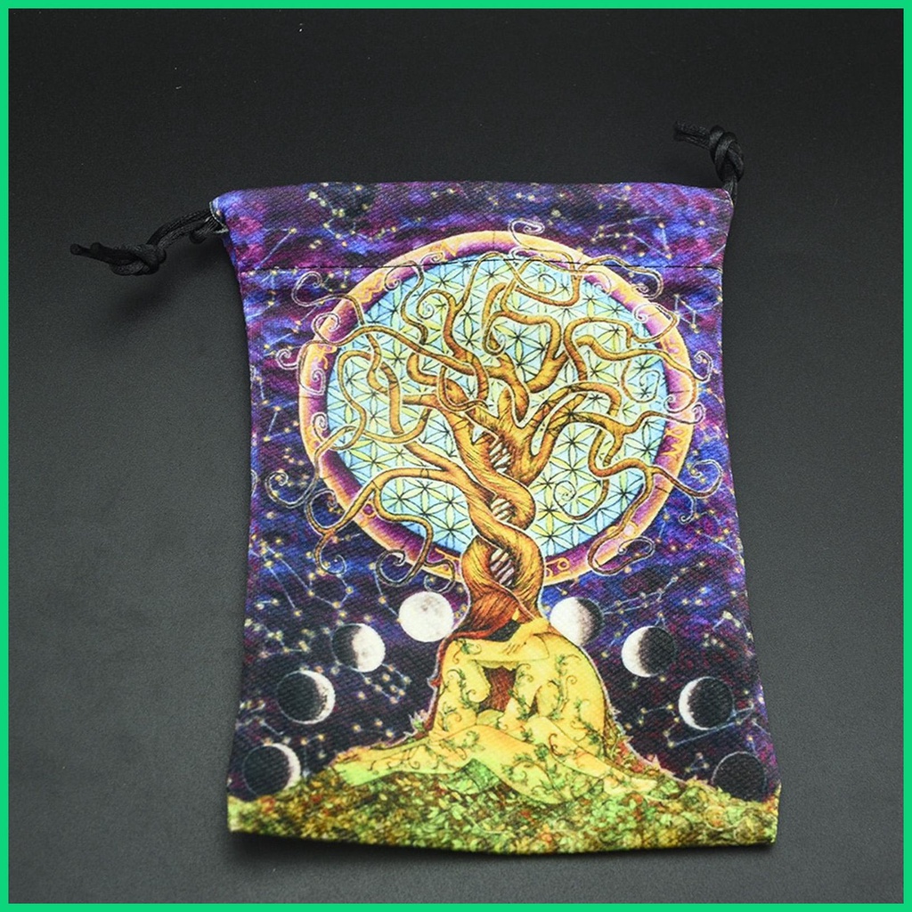 Túi Nhung Đựng Thẻ Bài Tarot Hai Mặt Phong Cách Thể Thao
