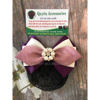 KẸP NƠ LỤA NHIỀU MÀU ĐÍNH ĐÁ