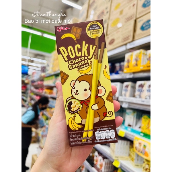 Bánh Que Pocky Vị Socola Chuối Thái Lan Choco Banana 25G