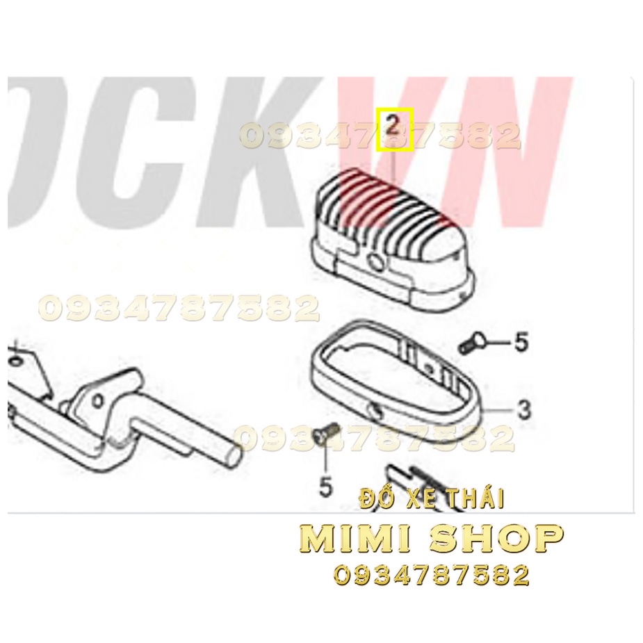 CAO SU ĐỂ CHÂN CHÍNH HÃNG HONDA CUP125  THÁI LAN | 50661-K0G-900 4