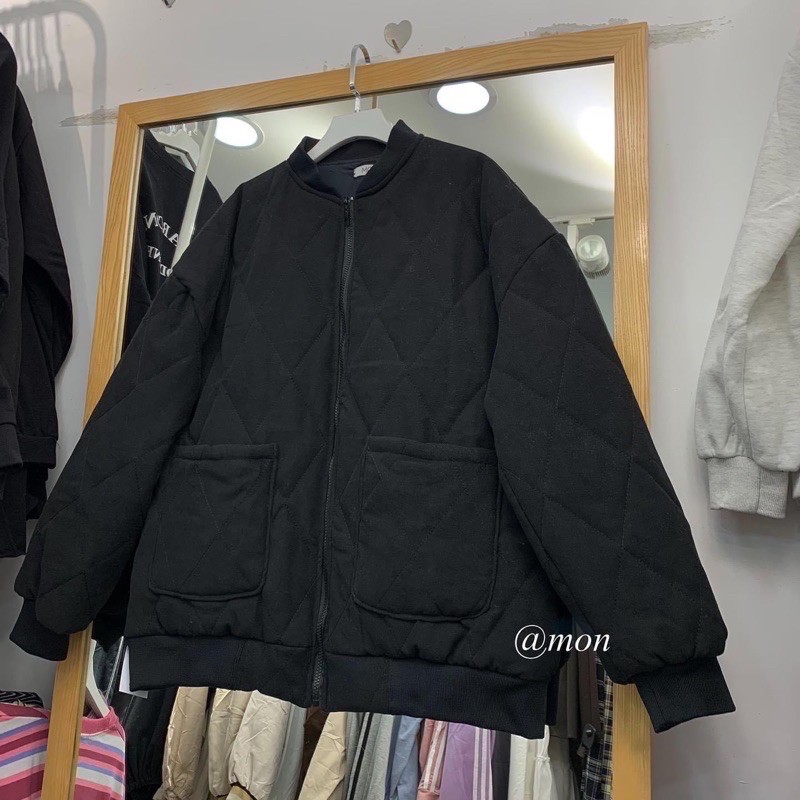 Áo bomber thô trần bông quả trám(ảnh thật 100%) | BigBuy360 - bigbuy360.vn