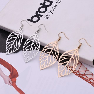 Bông tai hình chiếc lá độc đáo cho nữ
