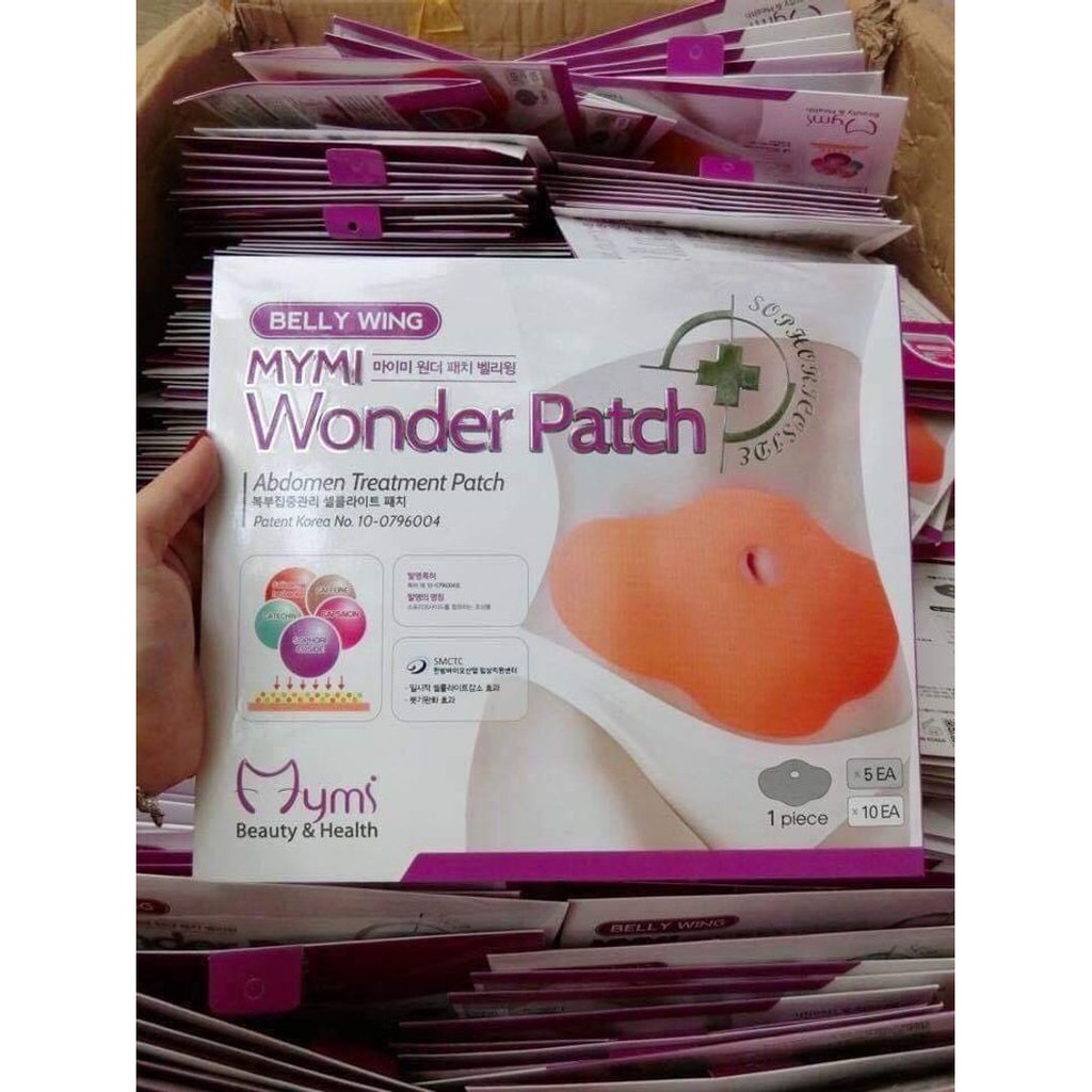 Dán tan mỡ bụng ( 5 Miếng) - Mymi Wonder Patch