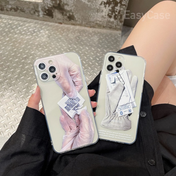 Korean Style Niche Silicone Transparent Phone Case iPhone 7 8 Plus X XS XR XsMax 12 11 11PRO 11PRO MAX Anti-drop Case