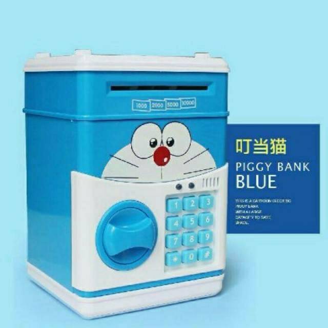 Hộp Đựng Tiền Tiết Kiệm Hình Máy Atm / Mèo Hello Kitty / Doraemon Dễ Thương Cho Bé