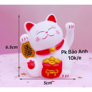 Mèo thần tài trang trí bánh kem