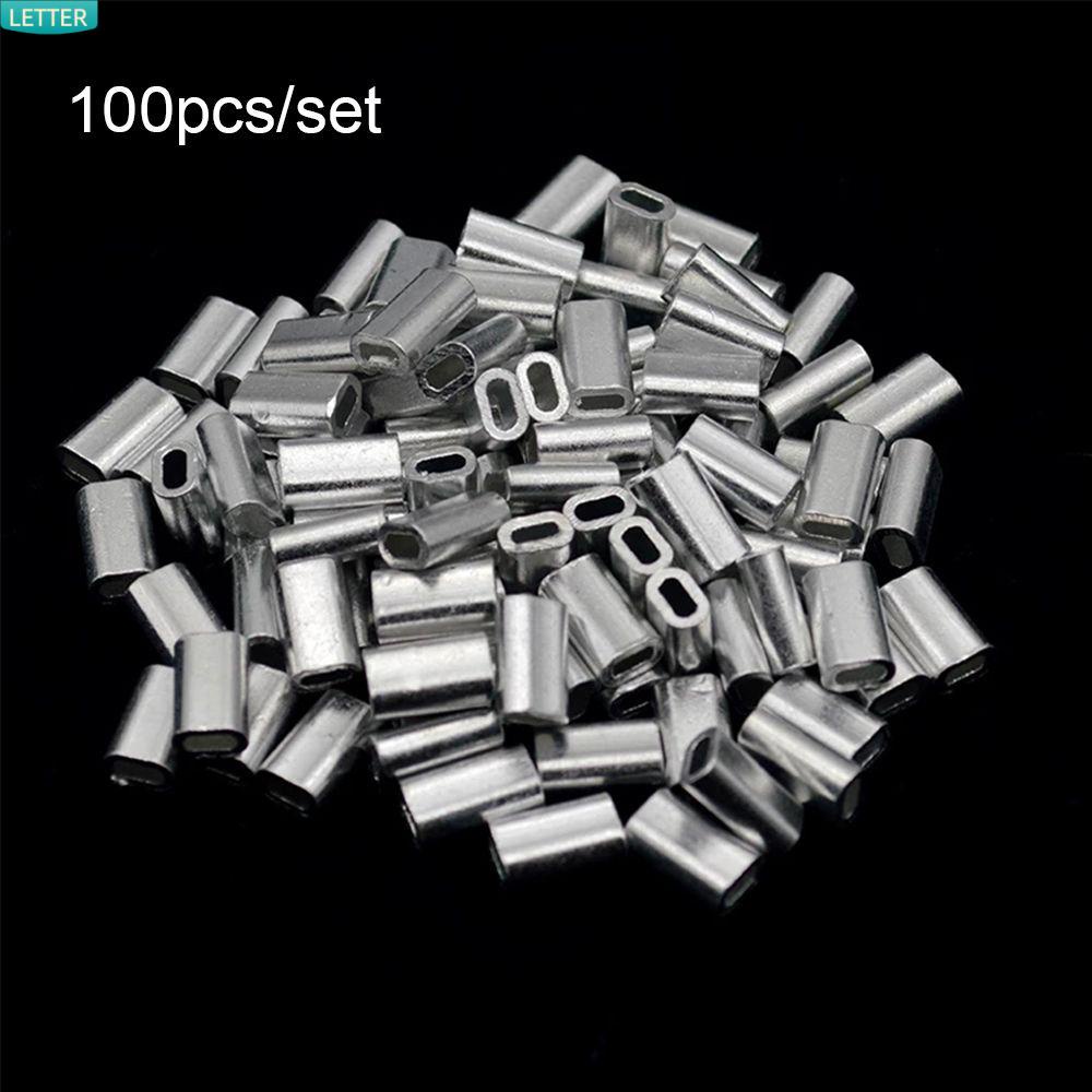 Đầu Nối Dây Câu Cá Bằng Thép Không Gỉ 1.0-2.0mm Hình Oval Tiện Dụng