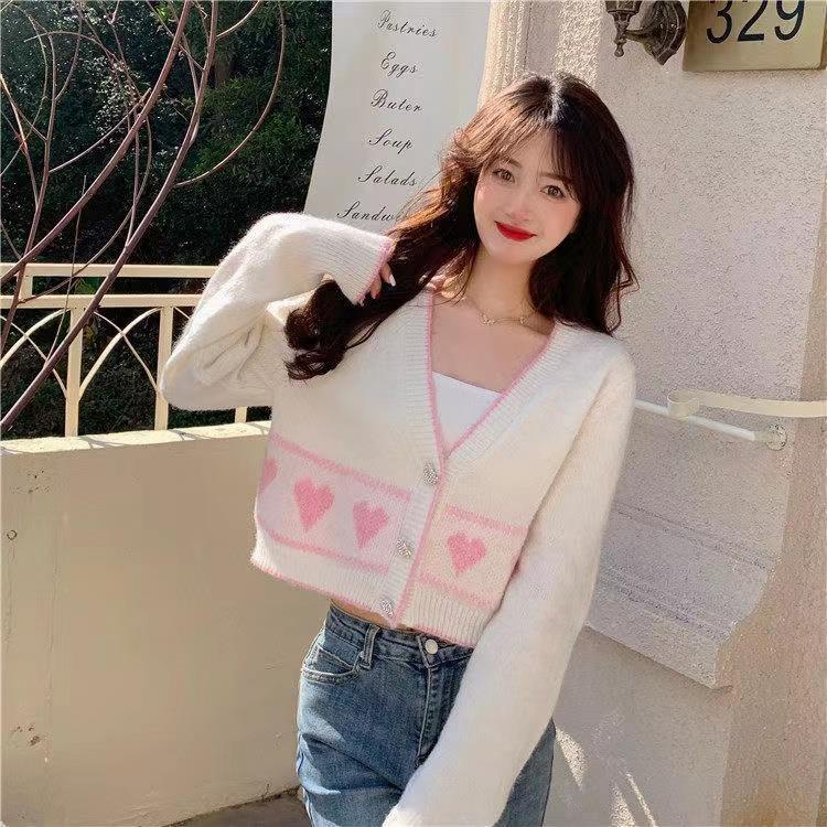 Áo Khoác Cardigan Dệt Kim Thiết Kế Mới Đáng Yêu Thời Trang Dành Cho Nữ