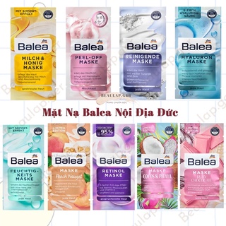 Mặt nạ rửa Balea các loại hàng nội địa Đức. Set 2 gói 16ml