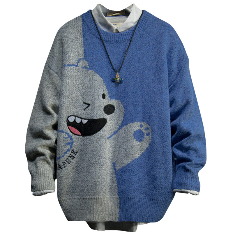 Áo Nỉ Nam Dài Tay Cổ Tròn Thời Trang Hàn