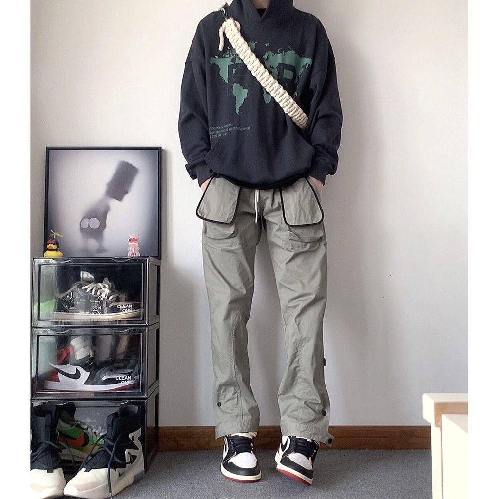 Quần Dài Có Túi Đa Năng Phong Cách Đường Phố Âu Mỹ Thời Trang Mùa Hè Hàng Mới Dành Cho Nam