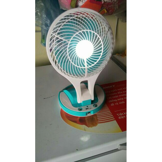 Quạt sạc tích điện  gấp gọn có đèn | BigBuy360 - bigbuy360.vn