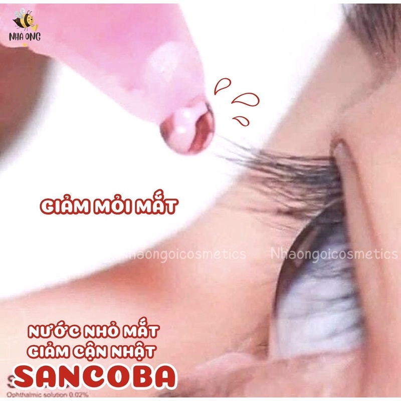 Nước nhỏ mắt cận Sancoba của Nhật Bản hỗ trợ tăng cường thị lực 5ml