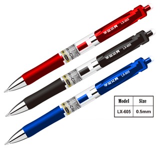 Bút Bi Gel Ngòi 0.5mm Cao Cấp Đen Xanh Đỏ Legaxi