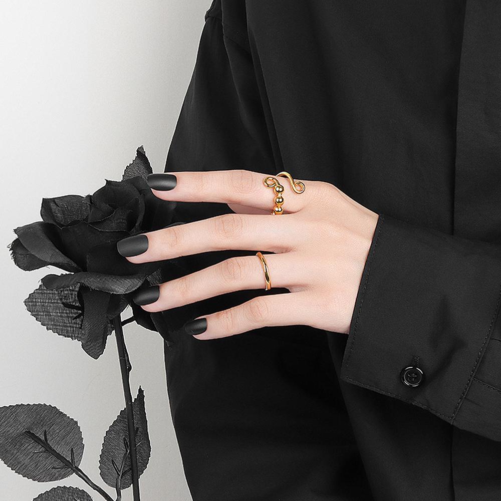 JARRED Nhẫn Hở Đính Hạt Có Thể Điều Chỉnh Giảm Căng Thẳng Đa Năng Cho Nữ