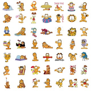 Set 50 miếng dán sticker mèo Garfield