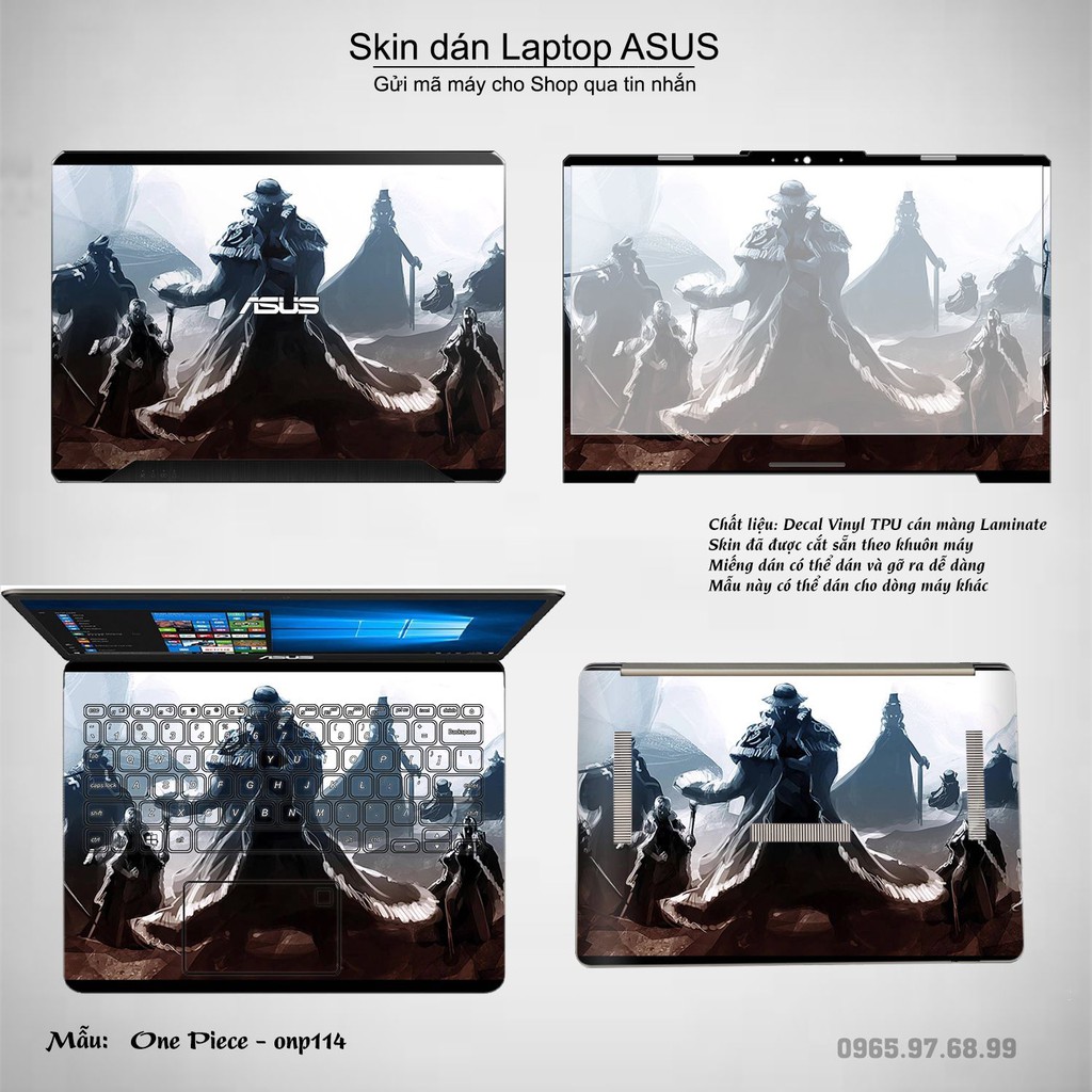 Skin dán Laptop Asus in hình One Piece _nhiều mẫu 12 (inbox mã máy cho Shop)