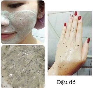 500g BỘT ĐẬU ĐỎ QUÊ TẮM TRẮNG TẨY DA CHẾT