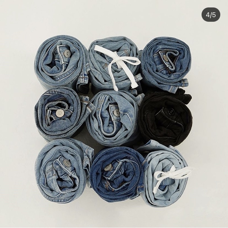 Quần jeans basic unisex Polham Hàn Quốc chính hãng