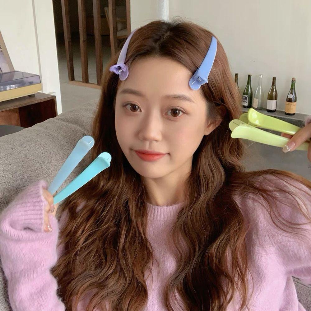 EXPEN Kẹp tóc hỗ trợ rửa mặt Lớn Màu Kẹo Ngọt Ngào Dễ Thương Phong Cách Hàn Quốc