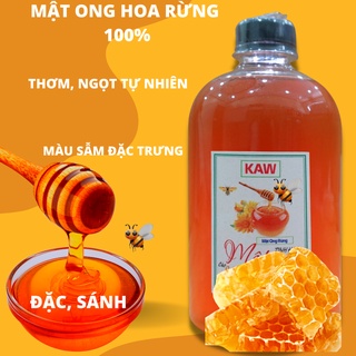 Chai mật ong rừng hoa cà phê, Mật ong tự nhiên 100 % mật ong nguyên chất.