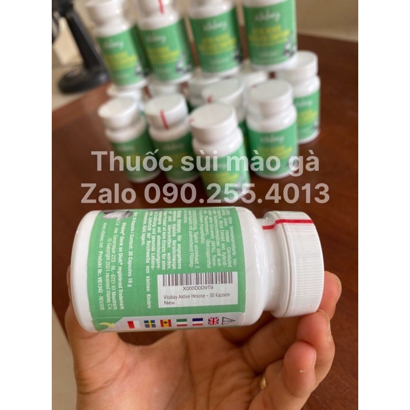 AHCC Vitabay (Biil Hãng) - Mẫu mơi 30v 500mg tiêu diệt HPV