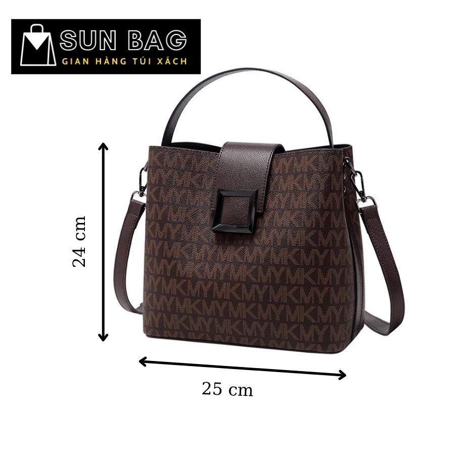 Túi Tote công sở nữ đeo chéo, túi đi chơi, đi học, da cao cấp size 25cm SB192