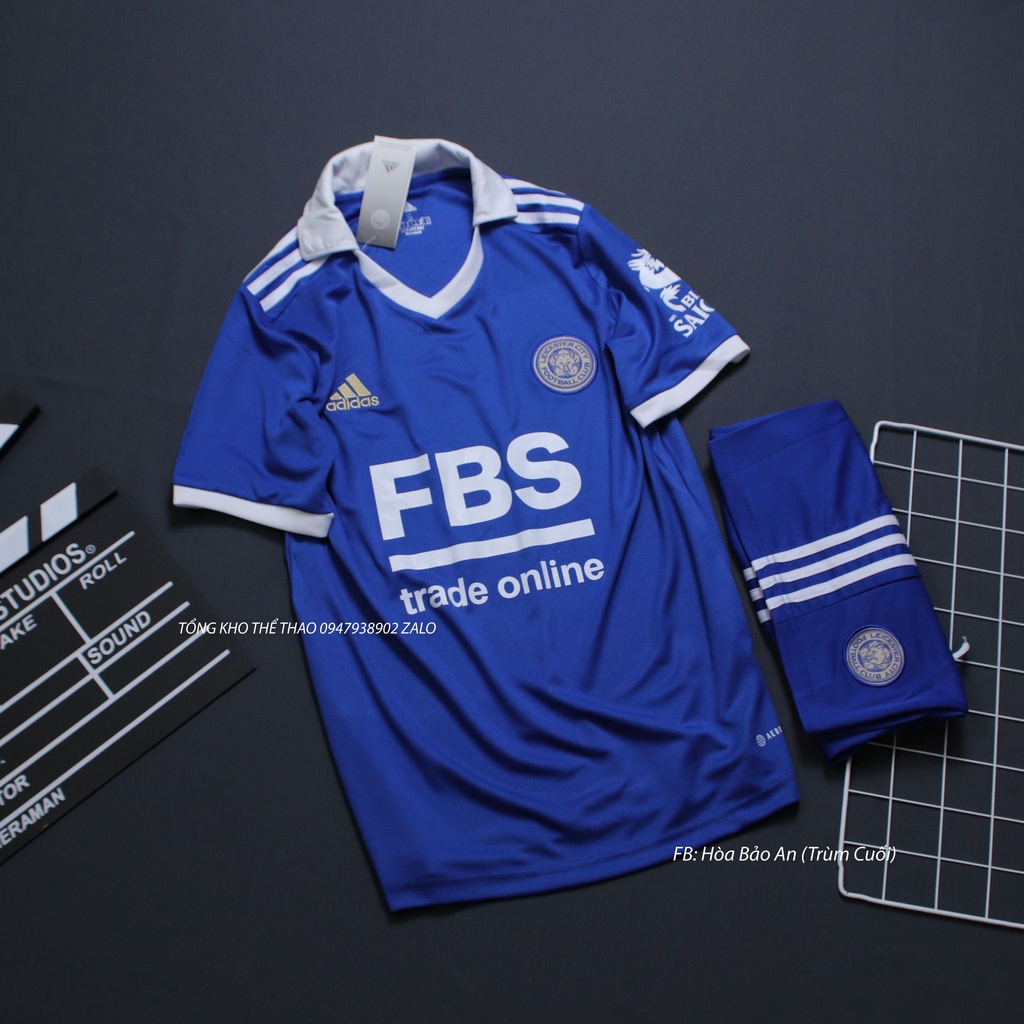 Áo Bóng Đá Câu lạc bộ Leicester City sân nhà mùa giải 2022-2023, Vải  thái chuẩn áo thi đấu phom 43-90kg