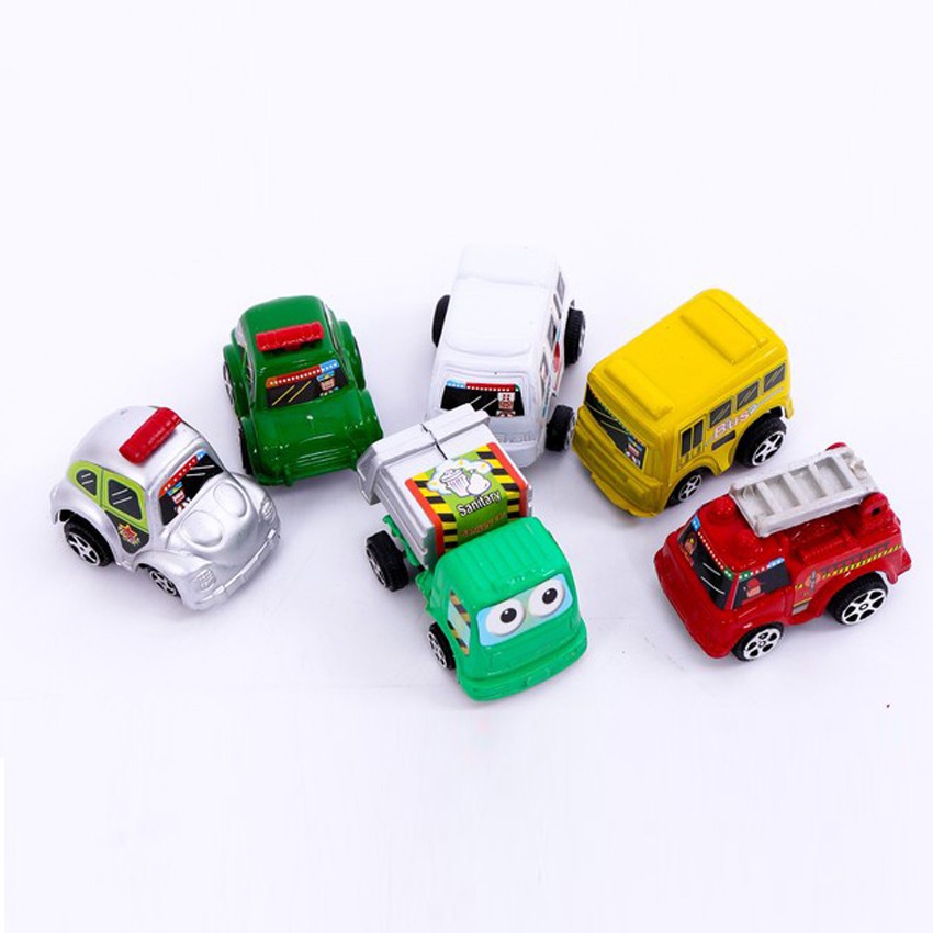 BỘ 6 chiếc ô tô đồ chơi chạy bằng dây cót nhỏ xinh cho bé (MS02) giadunghuylinh
