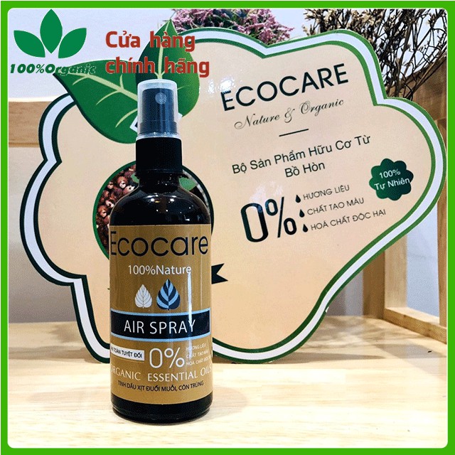 Chai xịt đuổi muỗi Ecocare, xua đuổi muỗi và côn trùng, dung tích 50ml -100ml