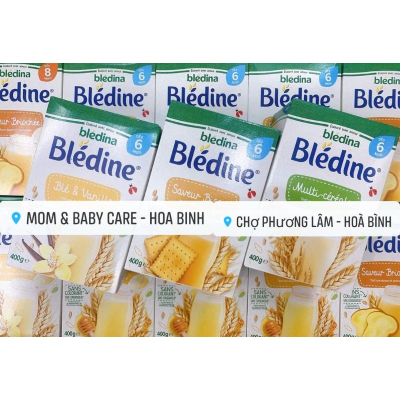 Bột pha sữa Bledina cho bé nhiều vị hộp 400g T06/2022