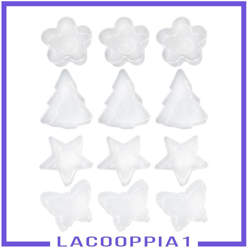 [Lacooppia1] Cốc Nhựa Trong Suốt Đựng Nến Nhiều Hình Dạng