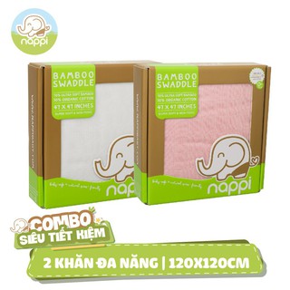 2 hộp khăn đa năng nappi 120x120cm t1122