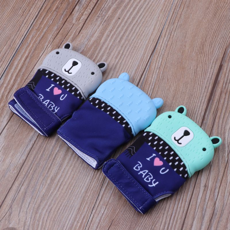 Găng Tay Ngậm Mọc Răng Kiểu Hoạt Hình Dễ Thương Cho Bé