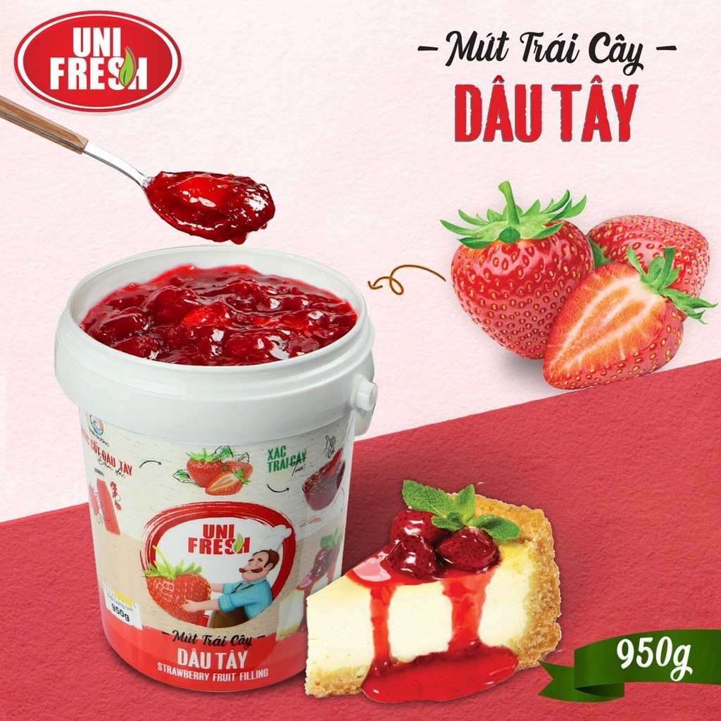 Mứt Trái Cây UNIFRESH nhiều vị 950g