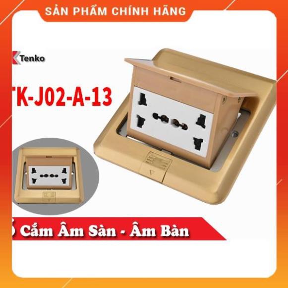 [ Chính Hãng ] Ổ cắm âm sàn mặt đồng nguyên khối TENKO TK-J02-A-13