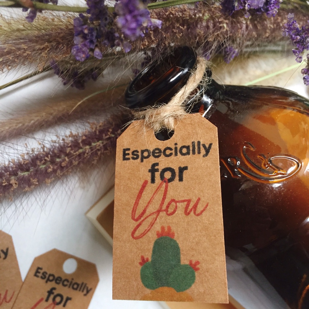 40 Tag kraft 3x5cm Especially for you  treo hộp quà/ chai lọ/ túi