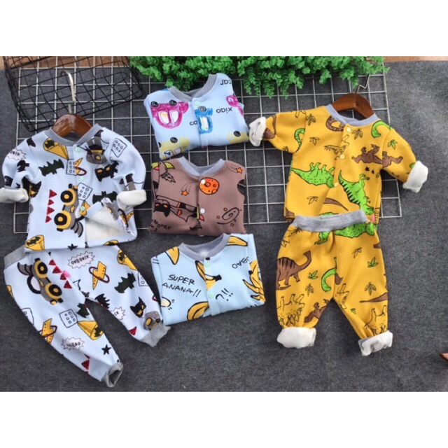 Set 5 bộ nỉ cho bé trai, bé gái