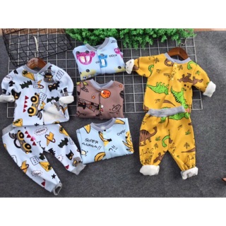 Set 5 bộ nỉ cho bé trai, bé gái