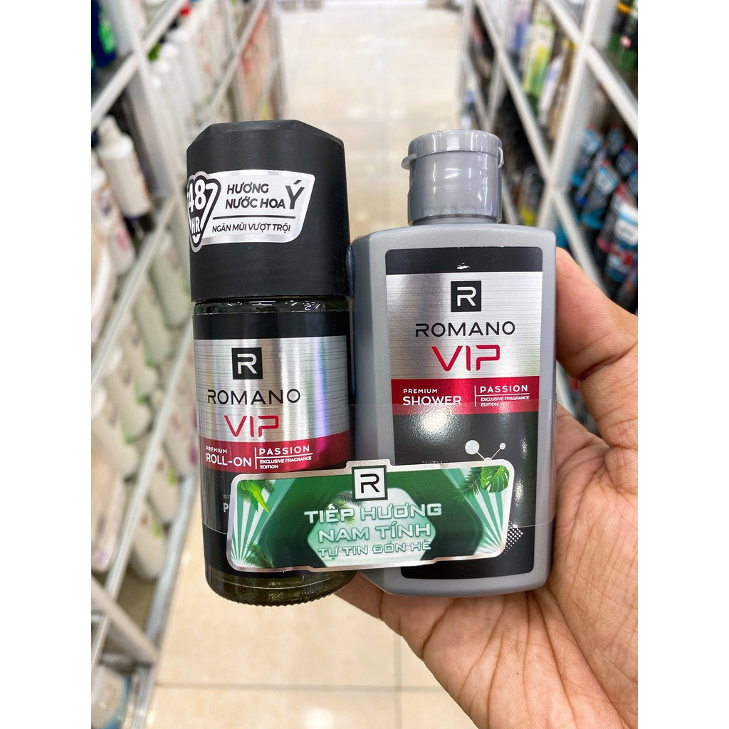 Lăn Khử Mùi Nam Hương Nước Hoa Cao Cấp ROMANO Vip Vision Passion 50ml Chính Hãng Công Ty