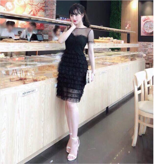 [Mã WAMST112 giảm 25k đơn 150k] Đầm dự tiệc ren tầng sang trọng | BigBuy360 - bigbuy360.vn