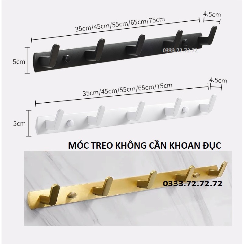 Thanh Móc Treo Quần Áo Khăn Tắm, Nhà Bếp, Nhà Tắm, Treo Sau Cánh Cửa Kiểu Dáng Hiện Đại