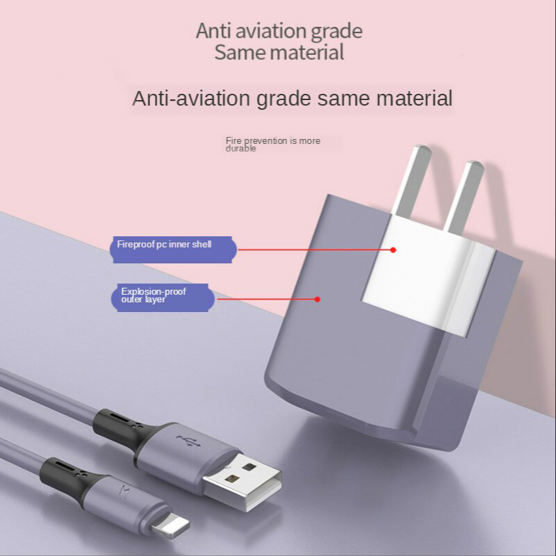 Color Fast Charging 5v Charger 3C Certification Android Universal USB Dual Port Fast Mobile Phone YKD