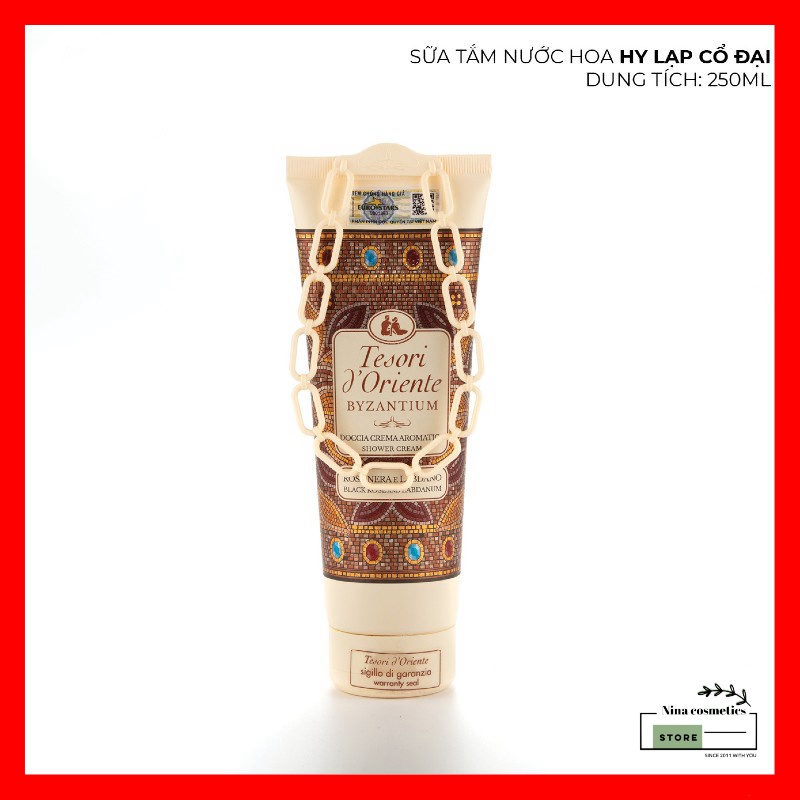 Sữa Tắm Xích Nước Hoa Tesori Dạng Tuýp 250ml