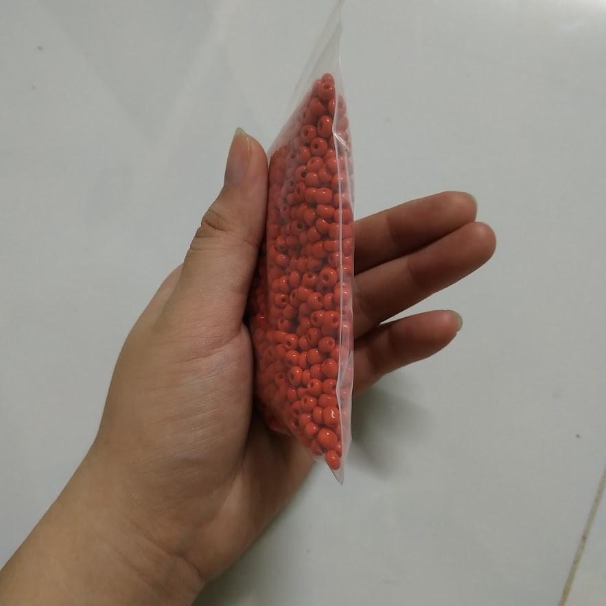 100gr hạt cườm đại (hạt không đều) - Nguyên liệu làm vòng, handmade