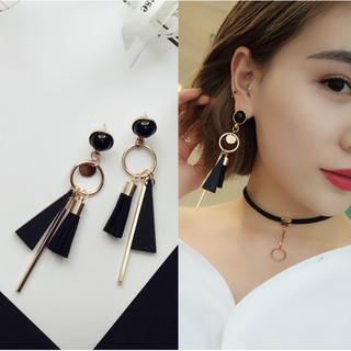 Bông tai dài thanh treo rũ cá tính trẻ trung dành cho Nữ