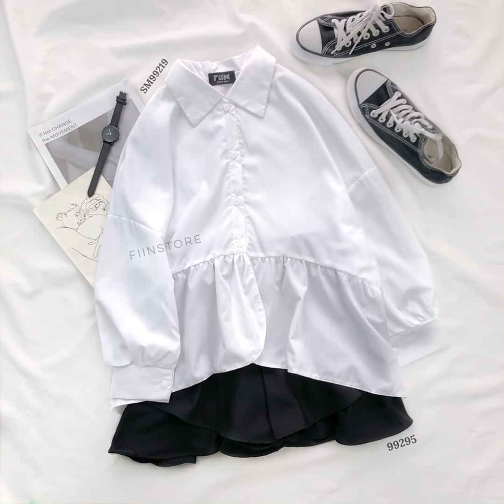 Set áo sơ mi trắng + quần váy xinh xắn (có tách lẻ) - FIINSTORE | BigBuy360 - bigbuy360.vn