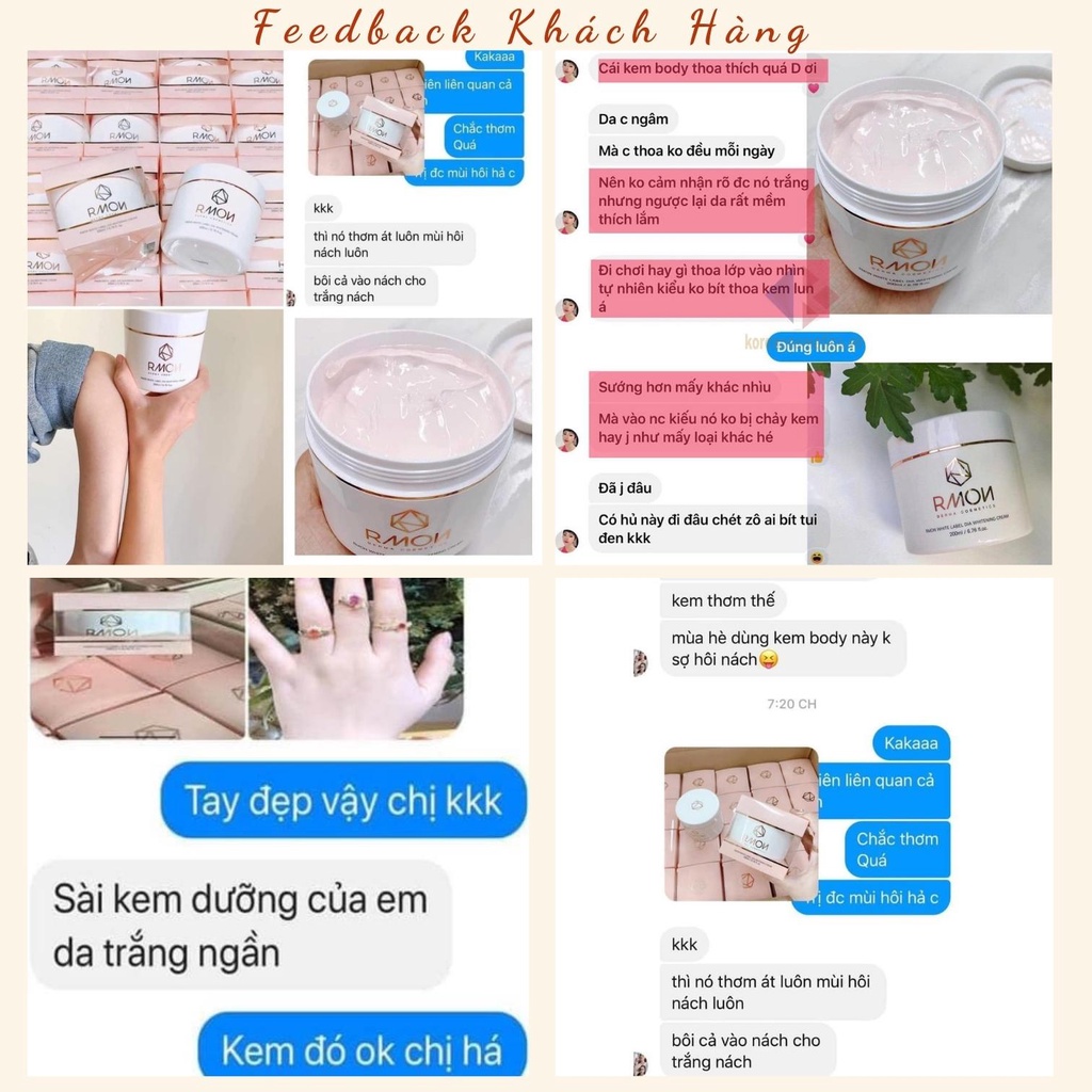 Kem Dưỡng Trắng Da Body Minhchaustore Kem Body Rmon White Label Dia Whitening Cream 200ml Hàn Quốc